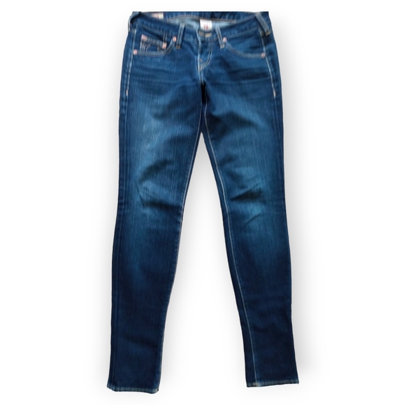 True religion Stella Medium/ dark wash jeans 27 waist / 31 in seam - Picture 2 of 8